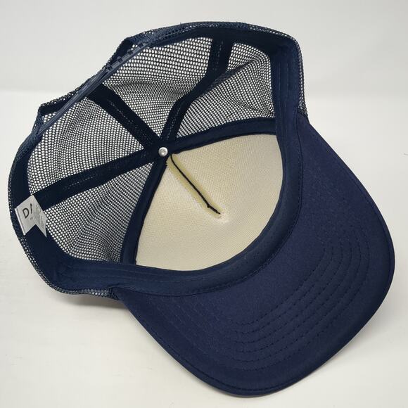 Rainbow Snapback Rope Trucker Hat Blue One Size Mesh Back Dalix Outdoor - Picture 6 of 9